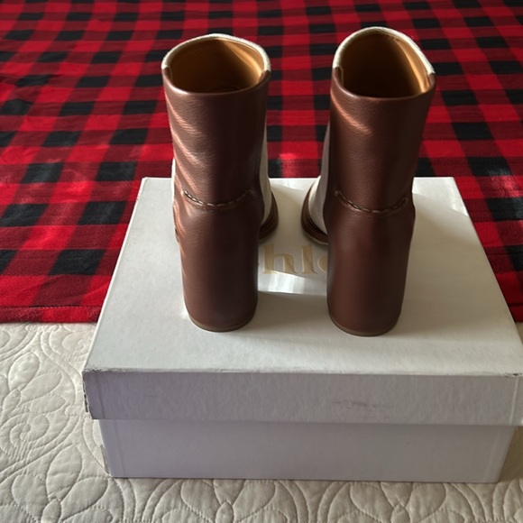 Chloe Boots  Brown and Beige - Picture 4 of 6